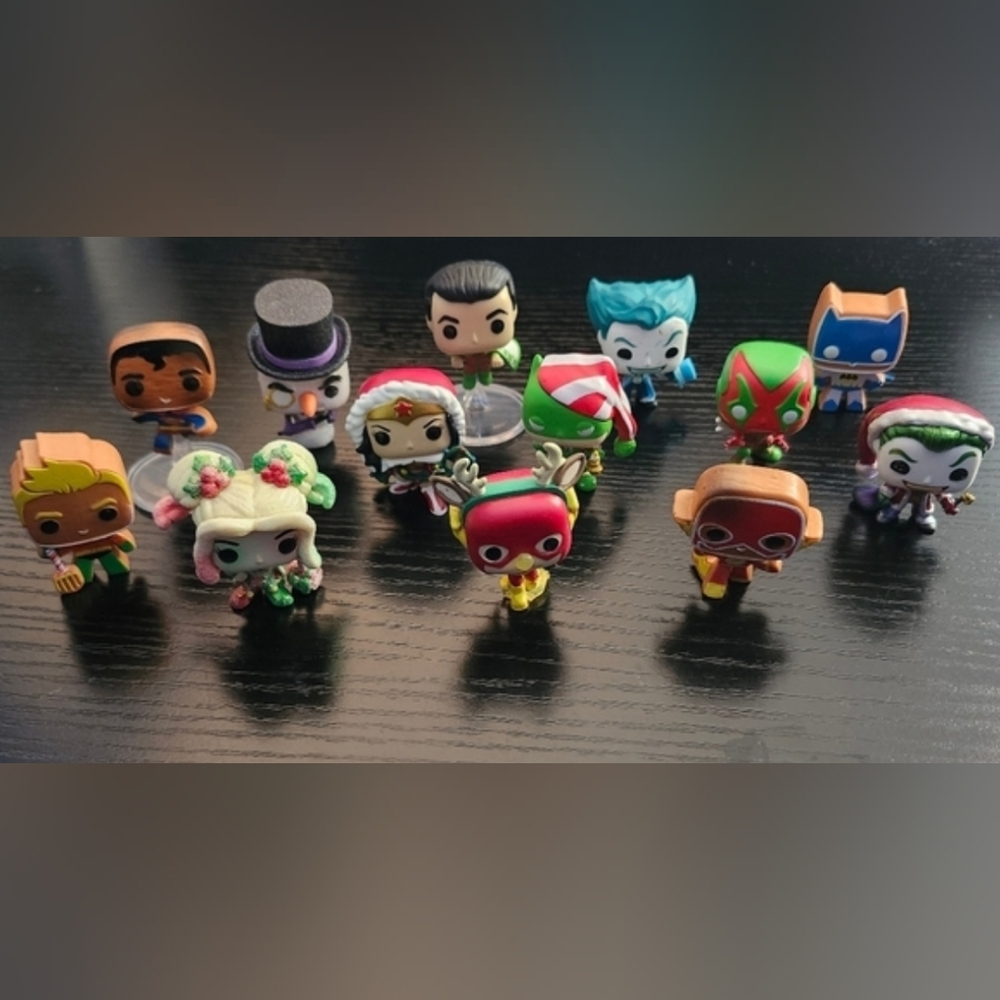 Superhero and Villain Mini Funko Figures Set